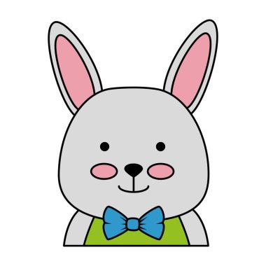 sevimli tavşan karakter simgesi