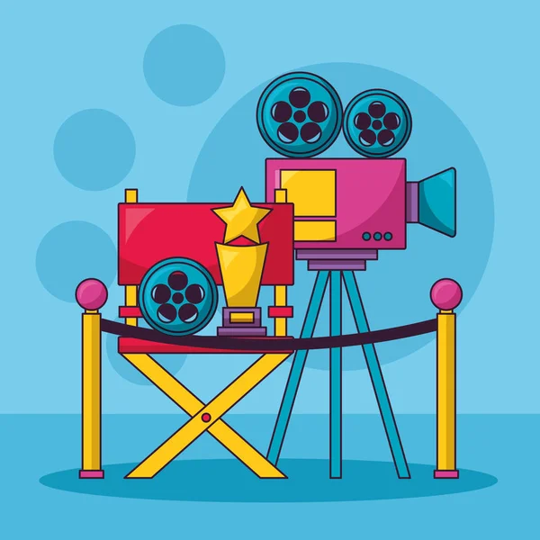 Cinema design cinematografico — Vettoriale Stock
