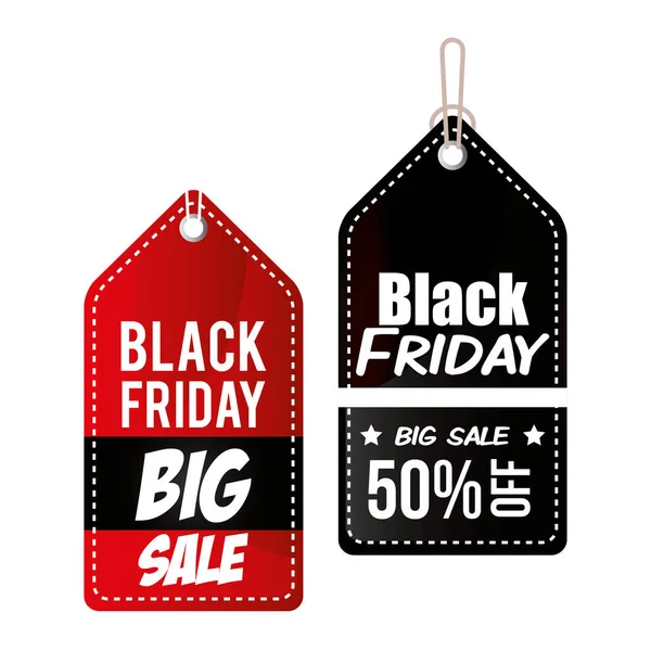 Black friday promotion label — Stock Vector