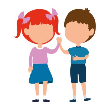 küçük çocuklar çift karakter