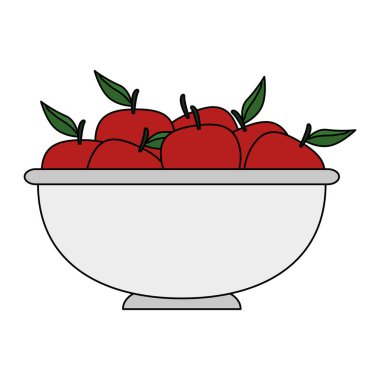 kasede taze elma meyve