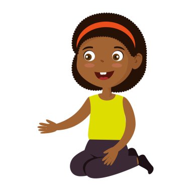 küçük kız siyah karakter