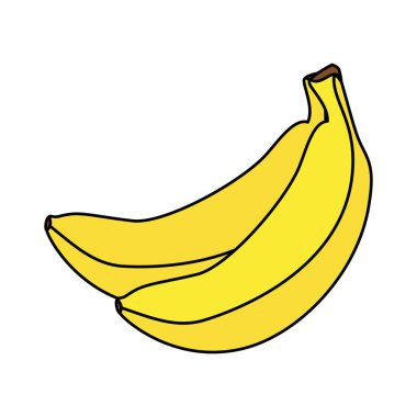 taze muz küme meyve simgesi