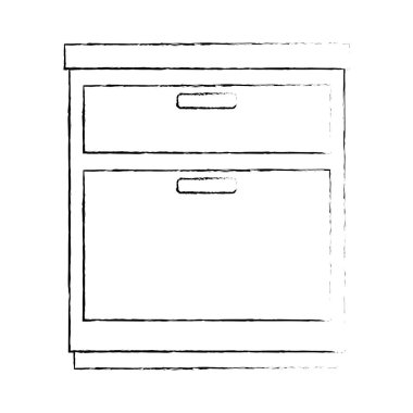 ofis çekmecesi izole simgesi