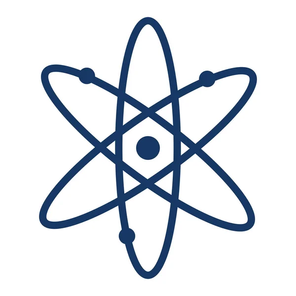 Molécula atómica icono aislado — Vector de stock