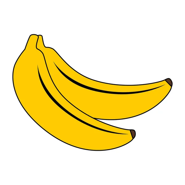 Banan świeży owoc zdrowy — Wektor stockowy