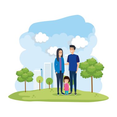 Ebeveynlerin çift kızı karakterlerle