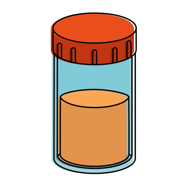 Olla transparente con polvo — Archivo Imágenes Vectoriales