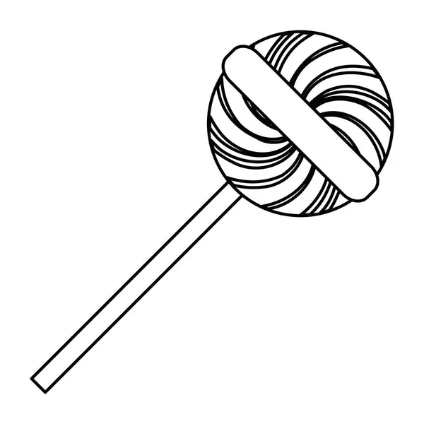 Lollipop dulce aislado icono — Vector de stock