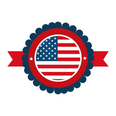 kurdele ile Amerika Birleşik Devletleri dairesel amblemi