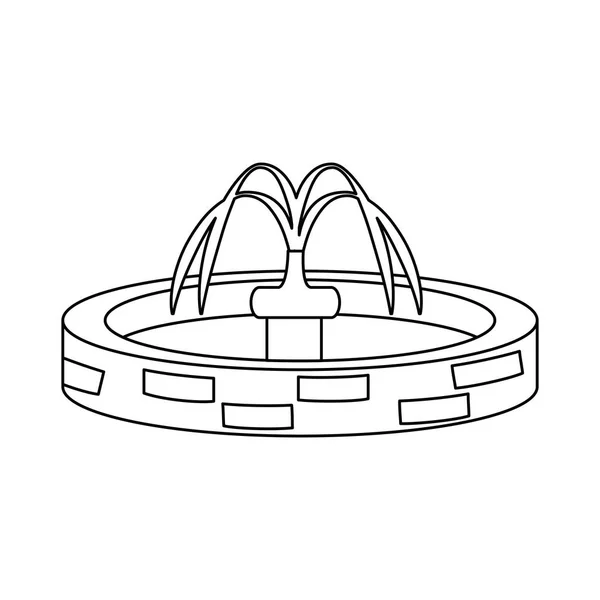 공원 싱크대 물 아이콘 — 스톡 벡터