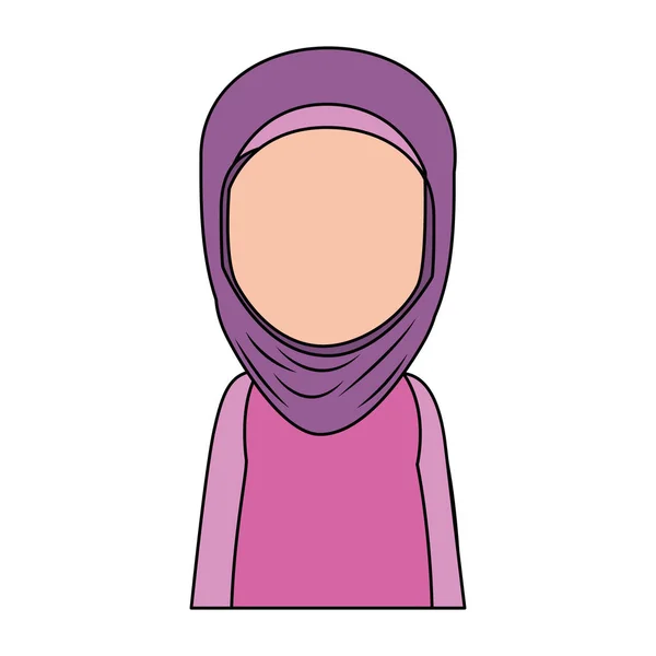 Персонаж мусульманки — стоковый вектор