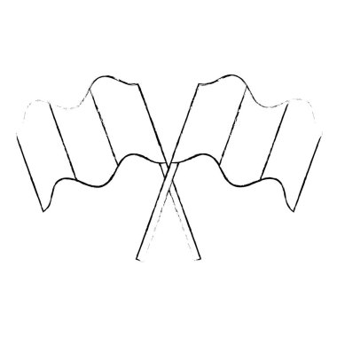 bayraklar yalıtılmış simge geçti