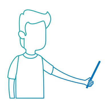 adam işaret karakteri ile öğretim