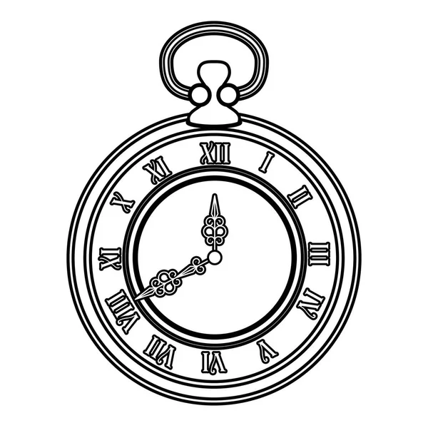 Ancienne horloge de temps antique — Image vectorielle