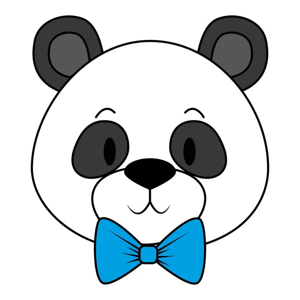 かわいいと愛らしいパンダクマのキャラクター — ストックベクタ