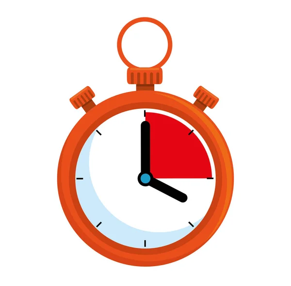Timer chronometer geïsoleerd icoon — Stockvector