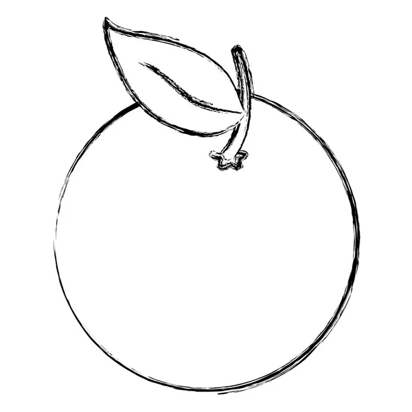 オレンジ柑橘類のアイコン — ストックベクタ