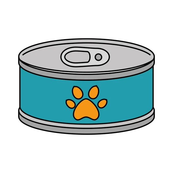 Boîte de thon icône isolée — Image vectorielle