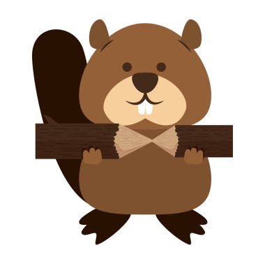 sevimli kanada marmot simgesi