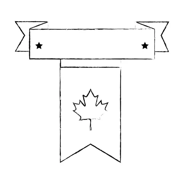 Girlanden der kanadischen Flagge hängen — Stockvektor