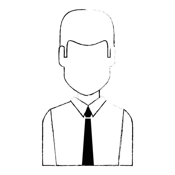 Üzletember avatar karakter ikonra — Stock Vector