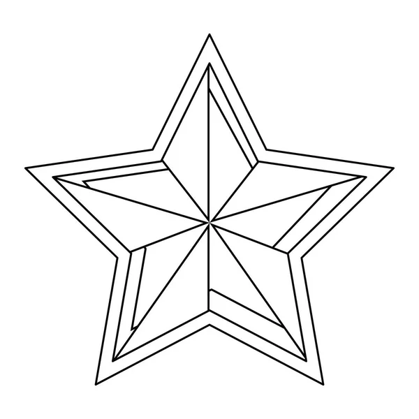 Amerikas förenta staters emblem, med stjärnform — Stock vektor