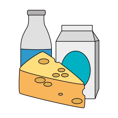 peynir parçası ve süt