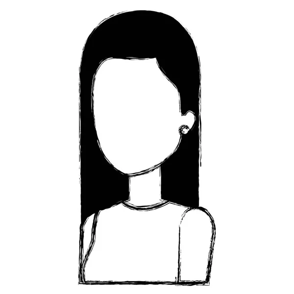 Mujer de negocios avatar carácter icono — Vector de stock