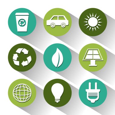 eko yeşil çevre poster