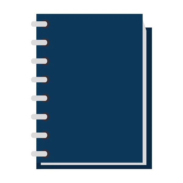 Notebook school education icon — Stock Vector