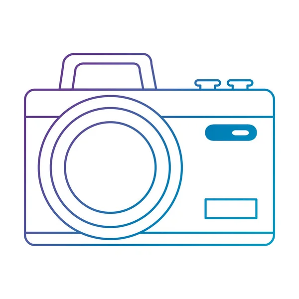 Cámara fotográfica aislado icono — Vector de stock