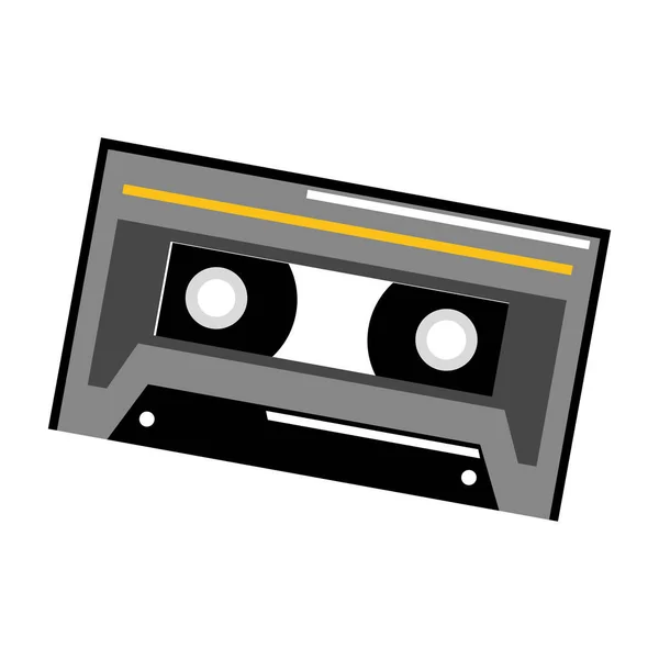 Muzikale retro cassette — Stockvector