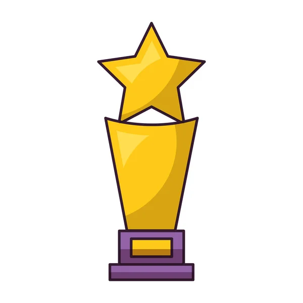 Trofeo estrella del premio — Vector de stock