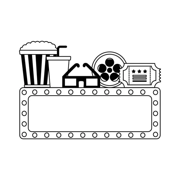 Cine película diseño — Vector de stock