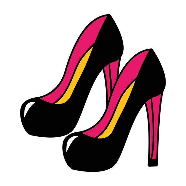 Chaussures à talons hauts mode — Image vectorielle