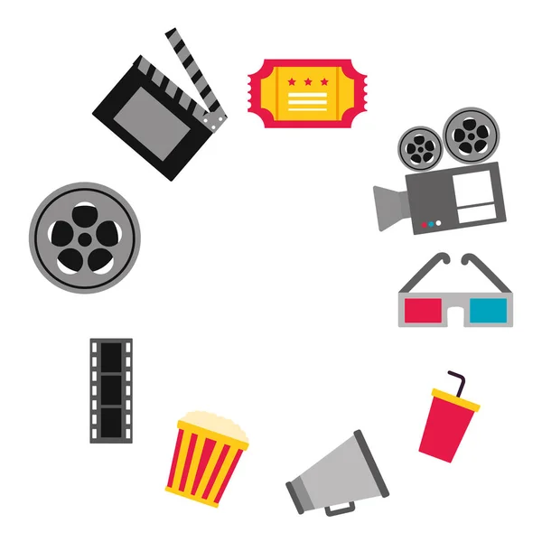 Cine película diseño — Vector de stock