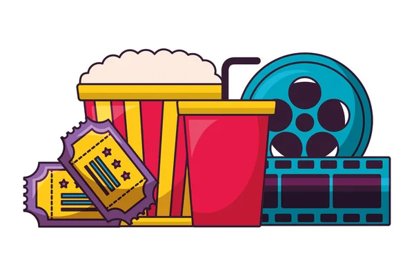 Cine película diseño — Vector de stock