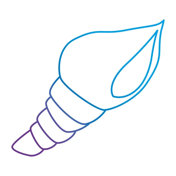 Slak shell geïsoleerde pictogram — Stockvector