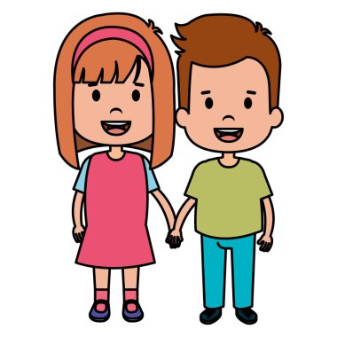 mutlu küçük çift karakterler