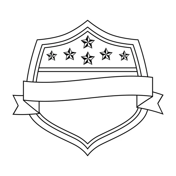 Estados Unidos de América escudo emblemático — Archivo Imágenes Vectoriales