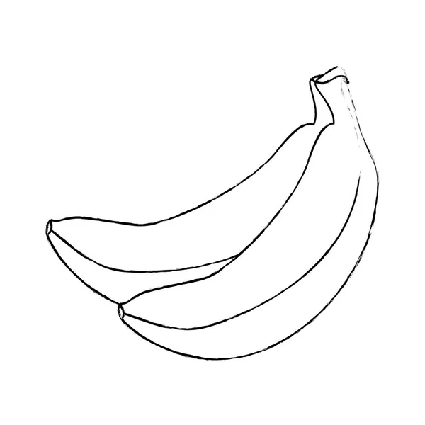 Икона свежих бананов — стоковый вектор