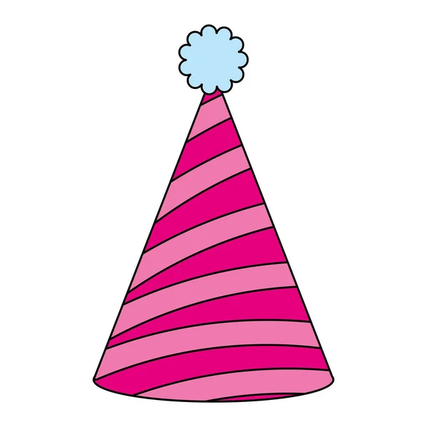 Fête chapeau célébration icône — Image vectorielle