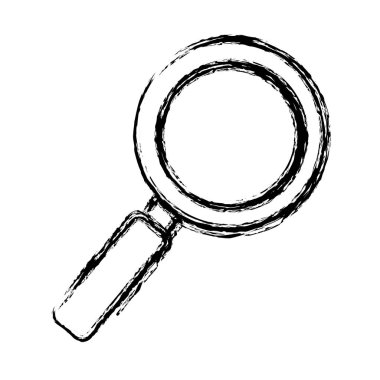 Büyüteç izole simgesini