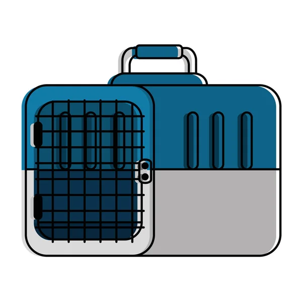 Boîte transport mascotte icône — Image vectorielle