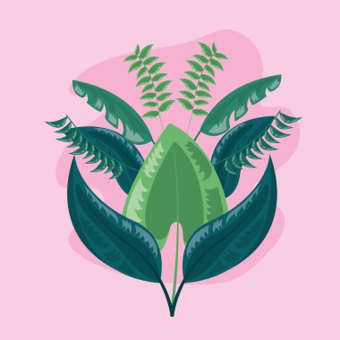 tropik yapraklar arka plan