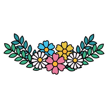 çiçek ve Bahçe dekoratif yaprakları