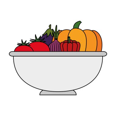 mutfak kasesinde sebze