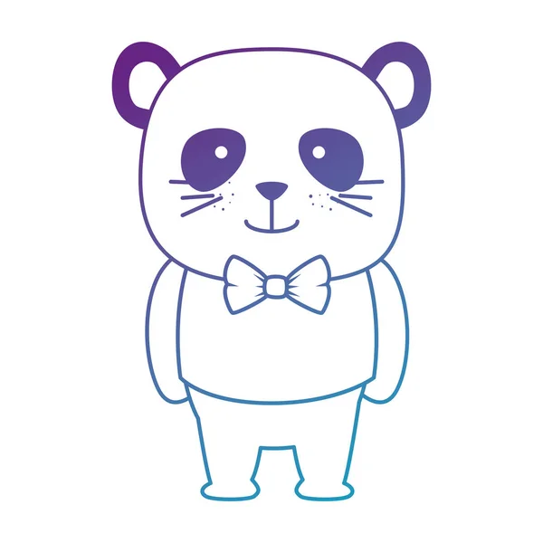 Söt Björn panda karaktär — Stock vektor