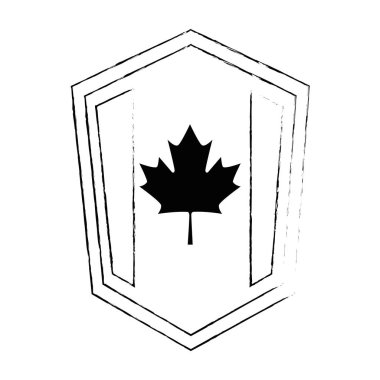 kanada bayrağı yalıtılmış simge